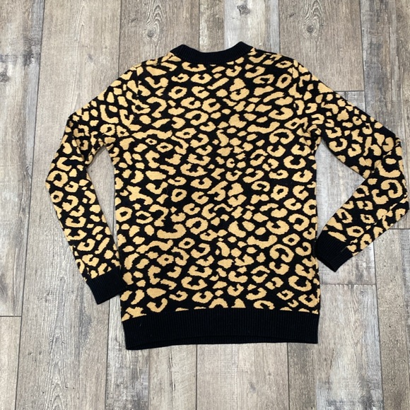 Like New! Animal Print Sweater - Picture 2 of 3